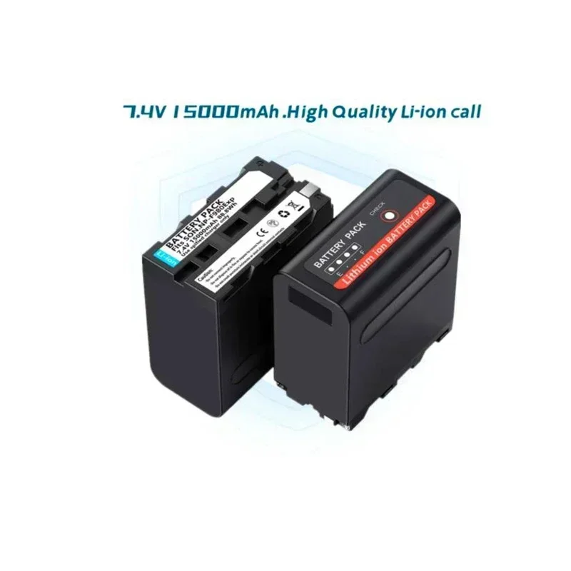 Аккумулятор 15000 мАч NP-F980 F960 F970 NPF980 с USB-выходом для зарядки подходит Canon CCD-TRV35 TRV940