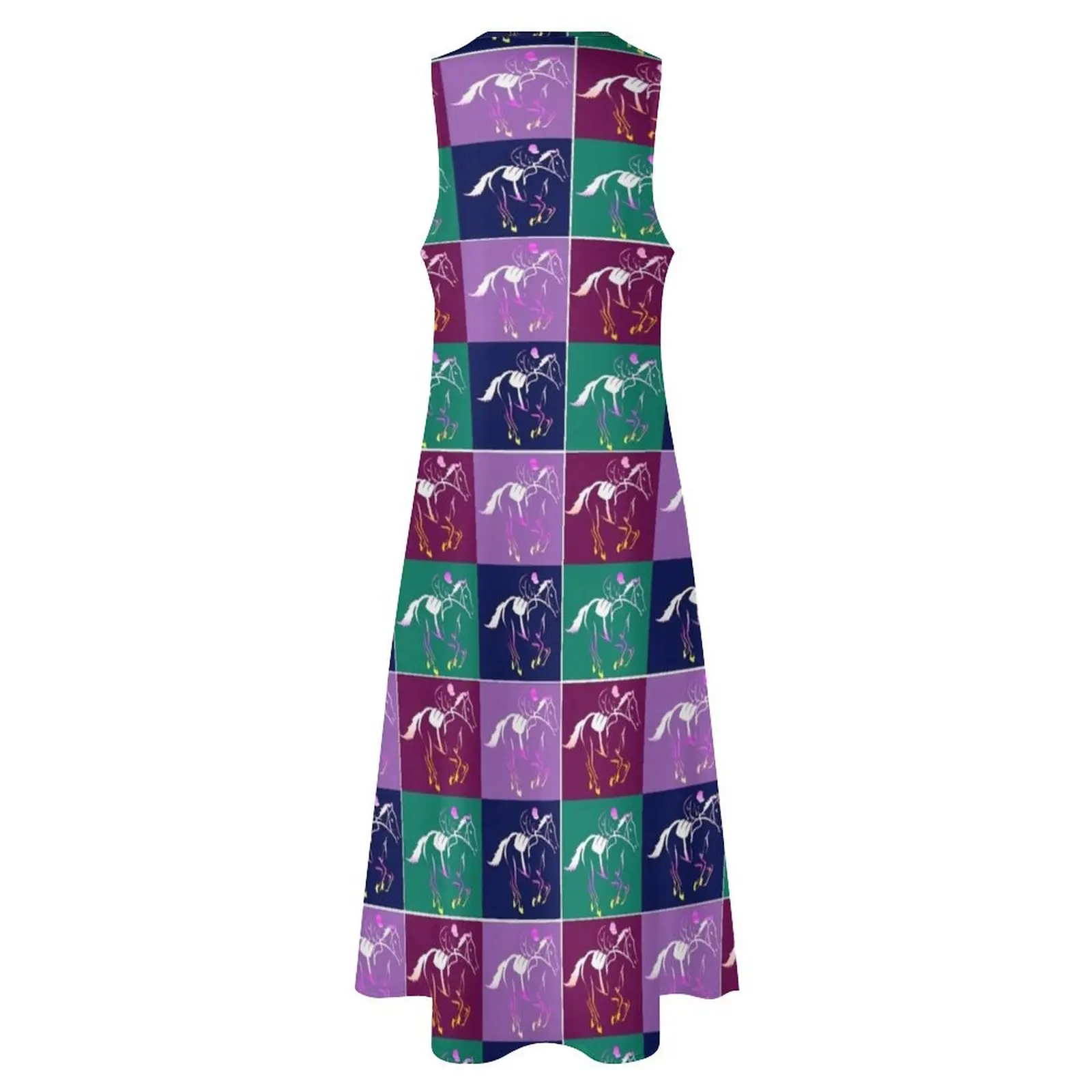 Длинное платье Race Horse with jockey платья для женщин одежда 2024 женское лето длинное