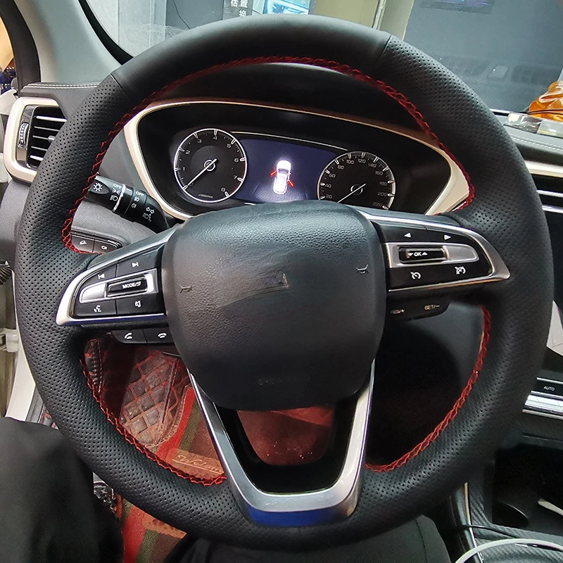 

Suitable For GS5 2019 2020 2021 Hand-sewn Leather Steering Wheel Cover