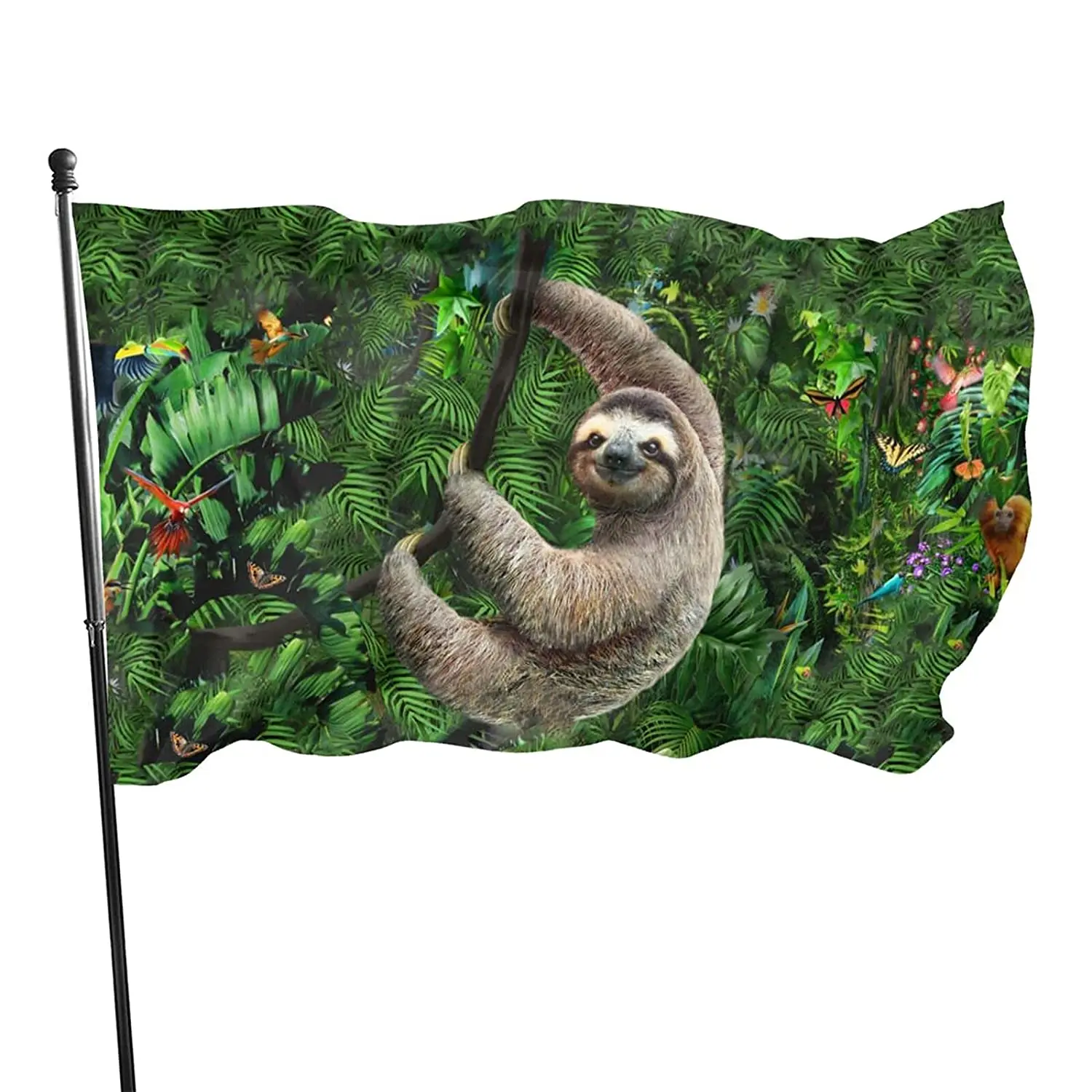 

Флаг Pygmy 3 Х5 футов для отдыха на открытом воздухе 100% однослойный полупрозрачный полиэстер 3 Х5 футов