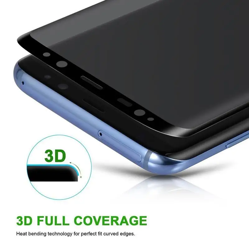 3D Anti-spy Tempered Glass for Samsung Galaxy S21 S20 S10 S9 S8 Plus Privacy Anti-Peep Film on Galaxy Note 20 Note10 9 8 Glass