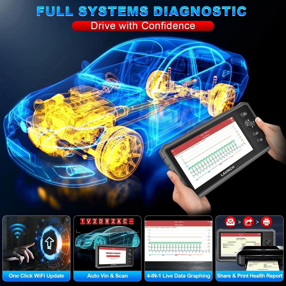 Новинка 2024 года LAUNCH X431 CRP919E Lite OBD2 сканер двунаправленного управления все системы