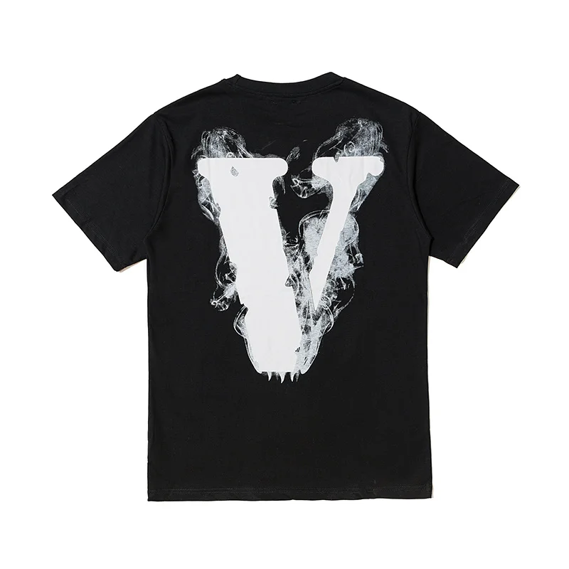 

Classic Short-sleeved Female Couple Loose Street Hip-hop Big V Trend T-shirt Men's Cotton Round Neck Short Sleeve