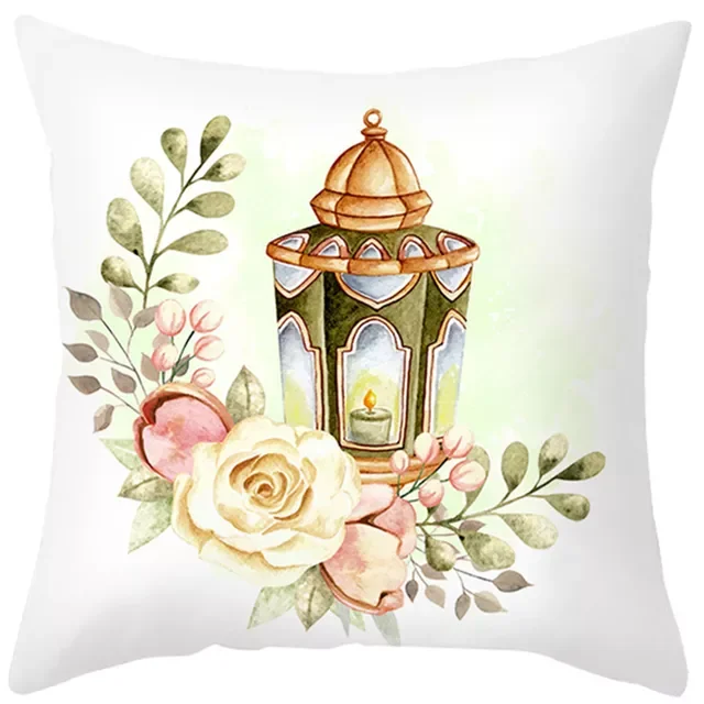 

45x45cm Ramadan Mubarak Muslim Islamic Festival Party Decorations Pillowcase EID Mubarak Decorations Eid Al Adha Ramadan Decor