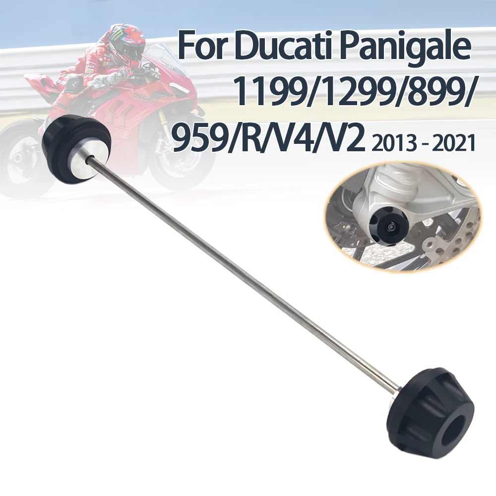 

For Ducati Panigale 1199/R/S 1299/S 899 959 Panigale R V4/S/R V2 Motorcycle Front Wheel Fork Axle Cap Crash Protector Slider