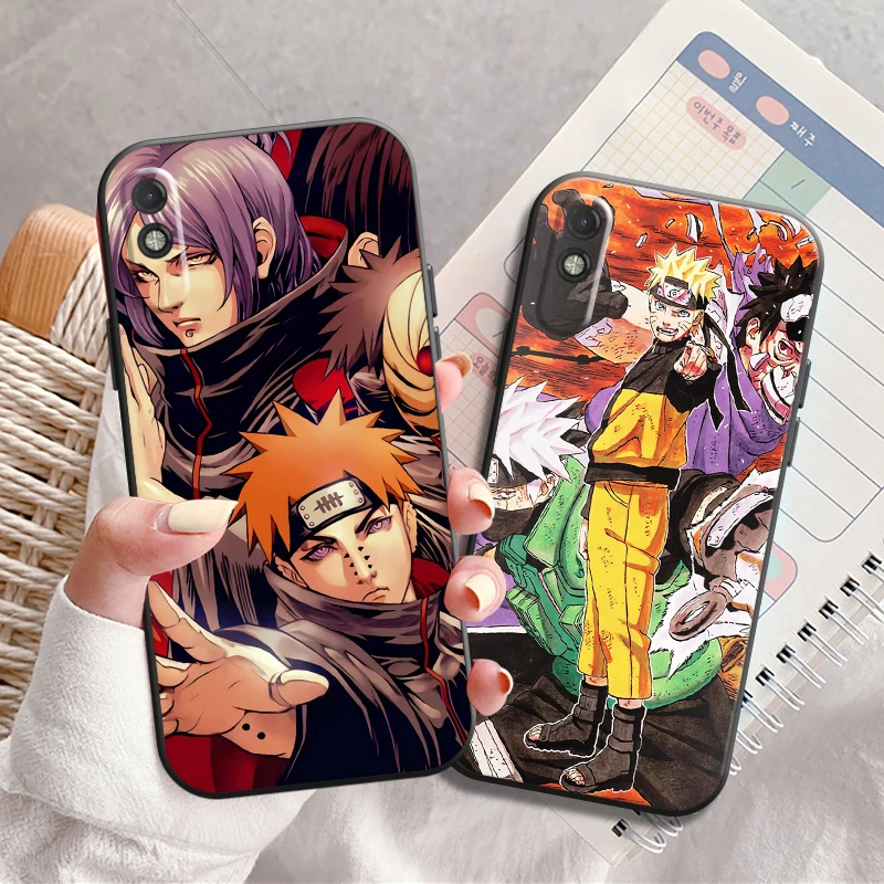 

Naruto Anime Phone Case For Xiaomi Redmi 7 7A 8 8A 9 9i 9AT 9T 9A 9C Note 7 8 2021 8T 8 Pro Carcasa Soft Black Liquid Silicon