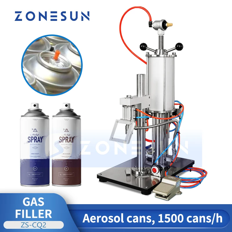 Zonesun машина для наполнения аэрозольным газом аэрозольный баллончик газовый