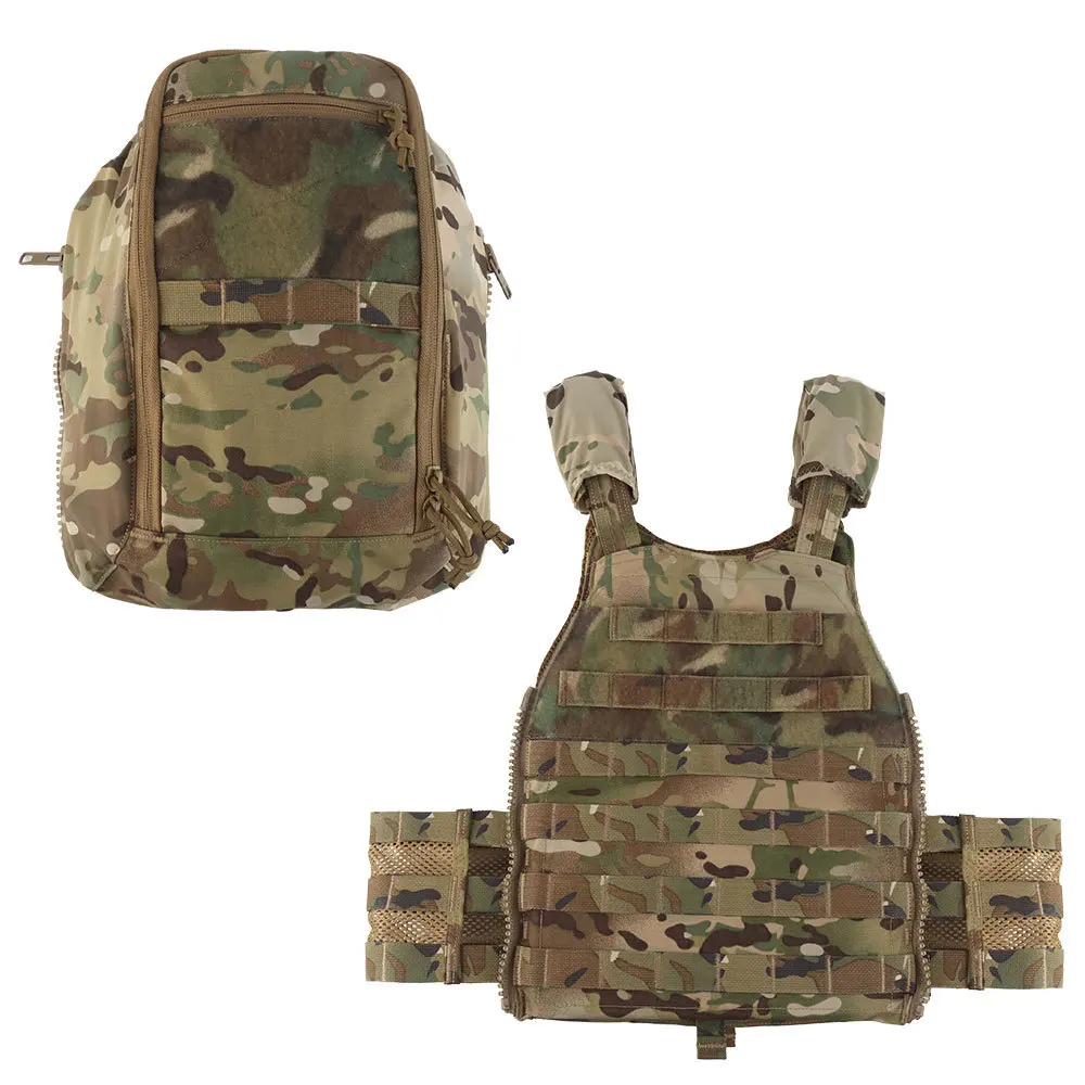 

Multi-Functional Tactical Vest Back Pack Storage Front Panel External Expansion Buckle