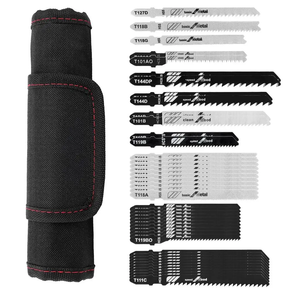 

(44 pieces) Jigsaw Blade Set Wood & Metal & PVC Made Of Carbon Steel (HSS)