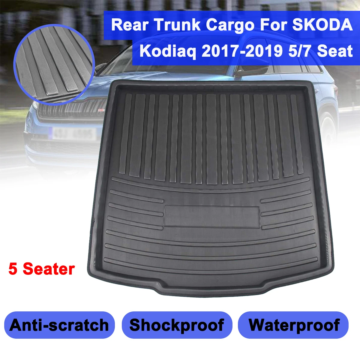 

Коврик Матовый для SKODA Kodiaq 5/7, 2017, 2018, 2019