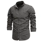 2021 новая весенняя рубашка из 100% хлопка в клетку, Повседневная приталенная Мужская рубашка высокого качества, мужские рубашки с длинным рукавом