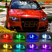 for audi a3 8pa a4 s4 rs4 b7 rf remote bluetooth compatible app multi color ultra bright rgb led angel eyes kit halo rings light