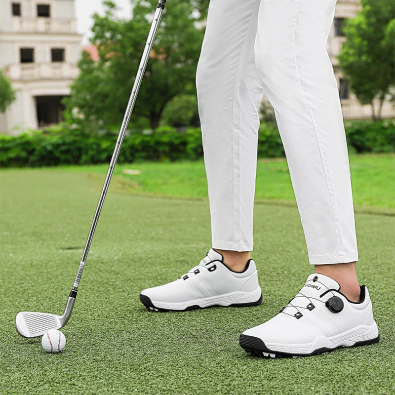 2022 New Men Golf Shoes Autumn Top Quality Stable Support Genuine Leather Fashion Lightweigh Soft Unisex Sport Shoe Size 36-46