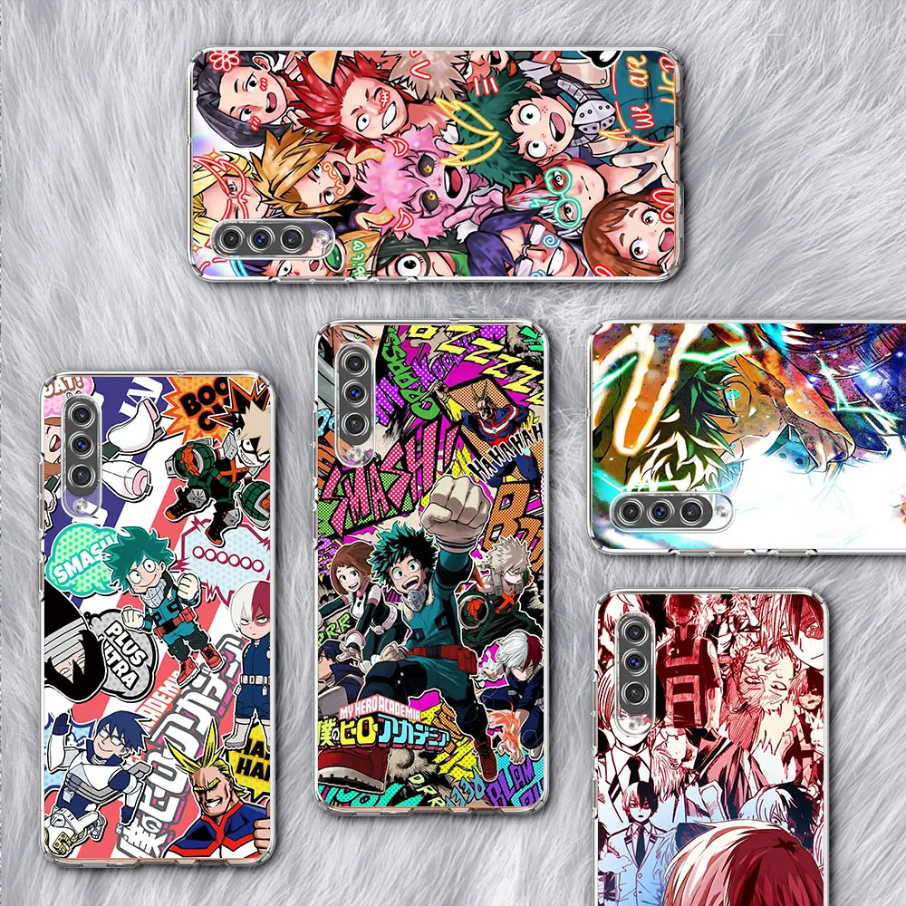 

Phone Case for Samsung Galaxy A50 A10 A70 A30 A20s A20e A40 A10s A20 A30s A50s A70s Soft Silicone Cover Anime My Hero Academia