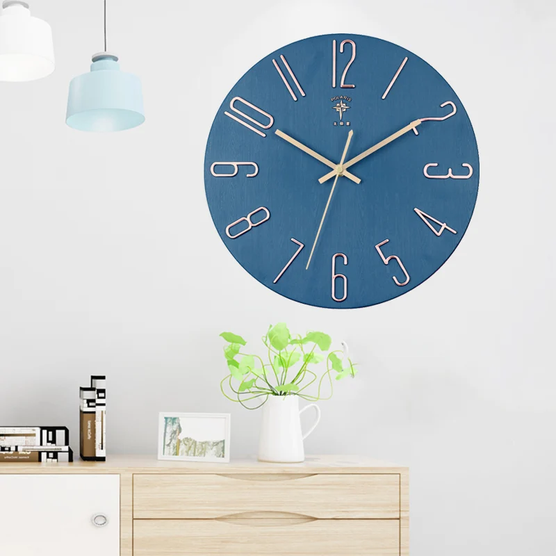 

Nordic Modern Wall Clock Large Clocks Wall Home Decor Creative 3d Clock Silent Watches Kitchen Nordic Horloge Room Decor FY50YH