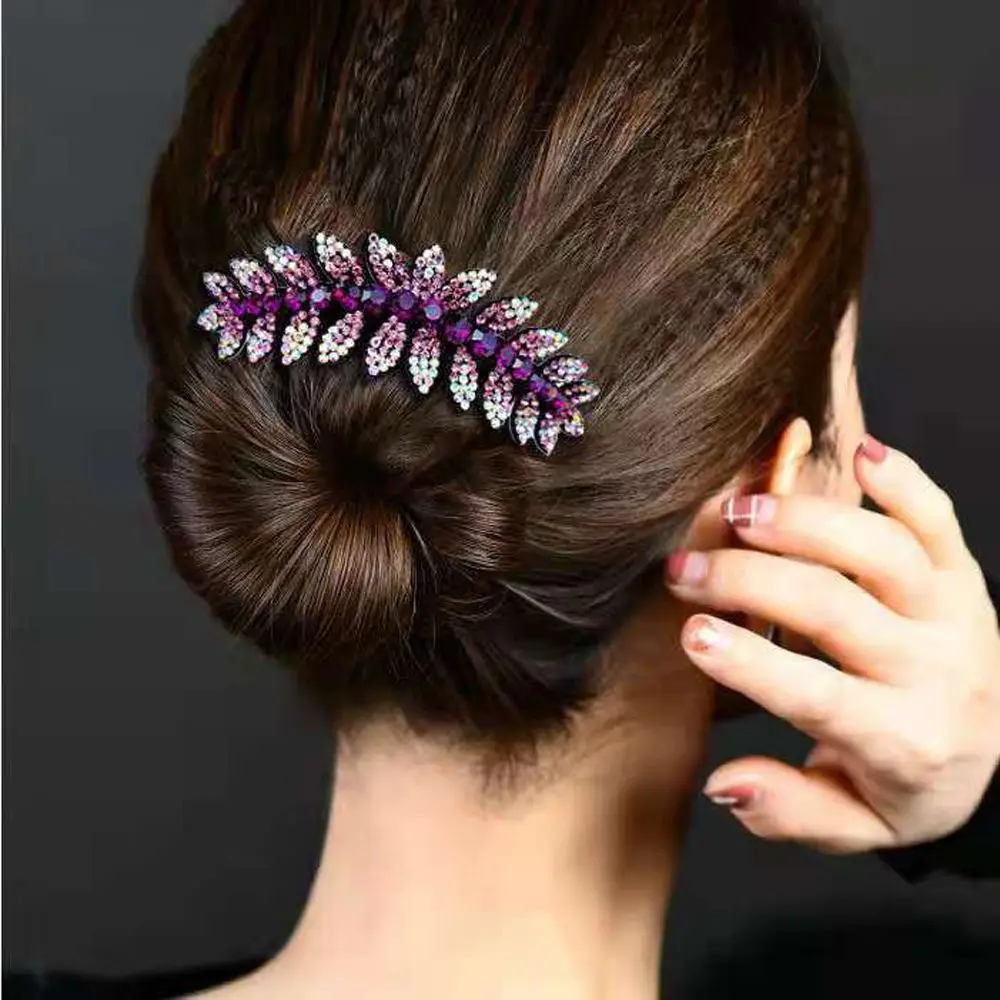 

Geometric Hairpins Leaves Headwear Ponytail Holder For Girls Korean Barrettes Hair Clips Women Hair Comb Hair Claws