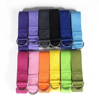 no deformation polyester cotton roll easily high flexibility exercise yoga pull belt yoga stretching belt for trainer