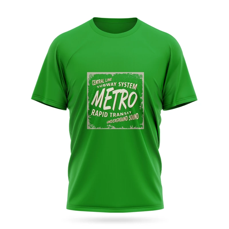 

Metro T-Shirt Men's Summer Quick-Drying Comfortable Top Sports Casual Round Neck Golf Shirt Couple Short Sleeves