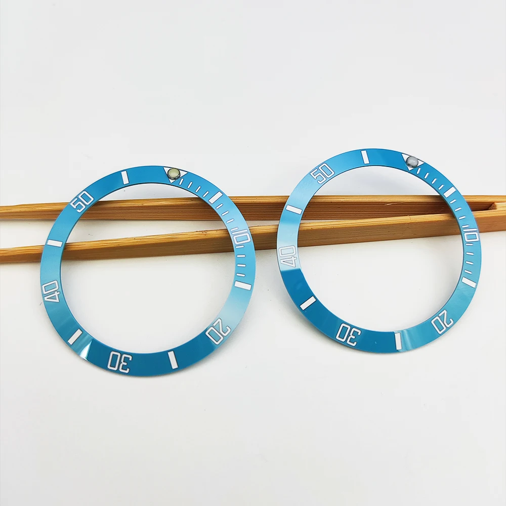 

Sky Blue 38mm Watch Bezel Ceramic Ring Mouth Outer Ring Ring Mouth Watch Bezels Parts Men Watch Accessories