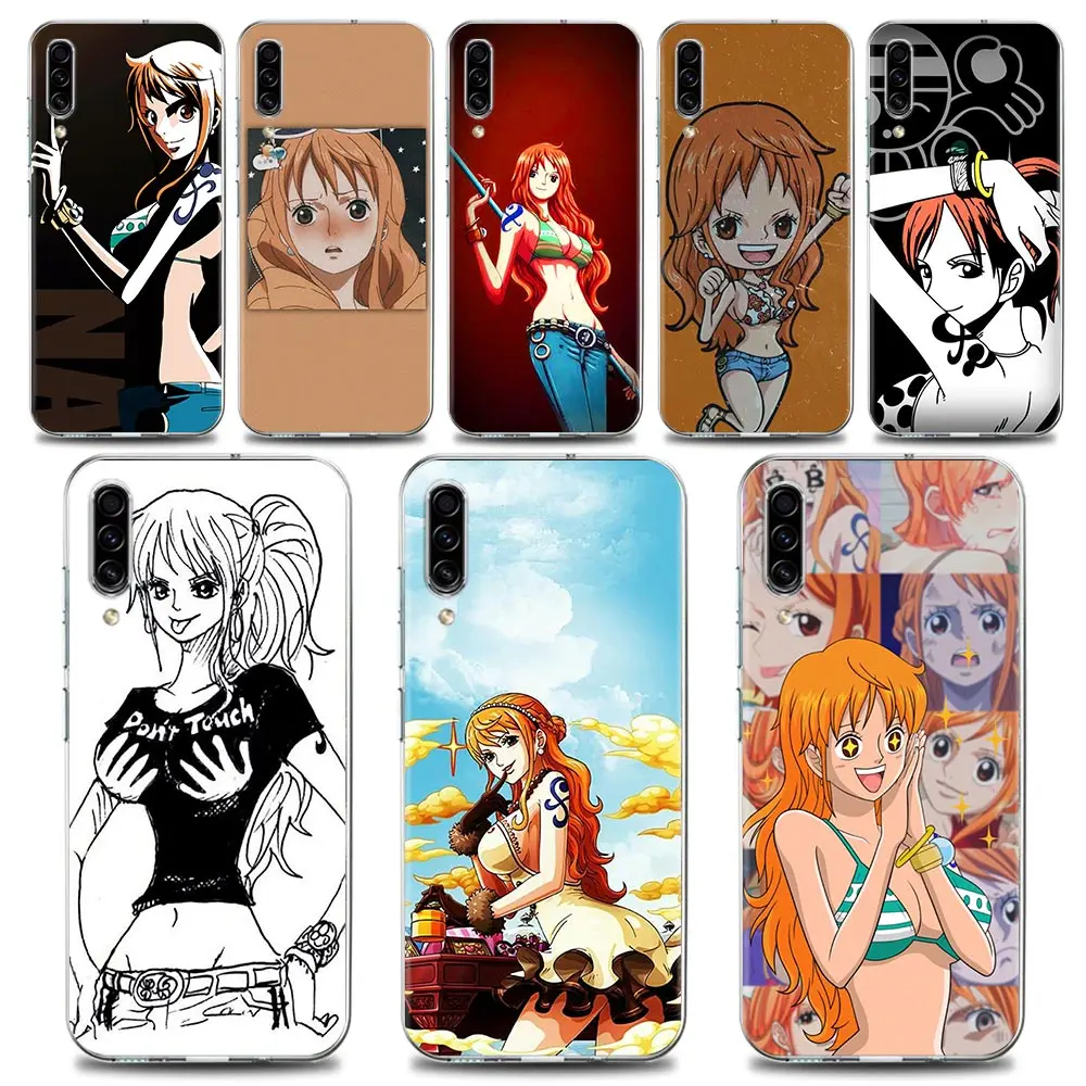 

One Piece Nami Luffy Zoro Phone Case for Samsung A02 A10 A20e A30 A40 A50 A70 Note 8 9 10 20 Plus Lite Ultra 5G TPU Case Bandai