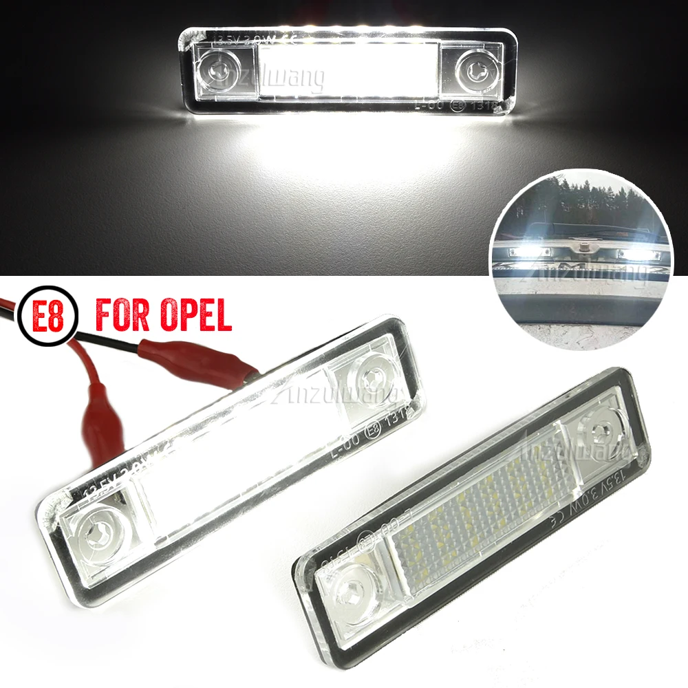 

For Opel Corsa Vectra B Astra F G Omega A B Zafira A Signum LED No Error Canbus Car License Plate Light Number Auto Warning Lamp