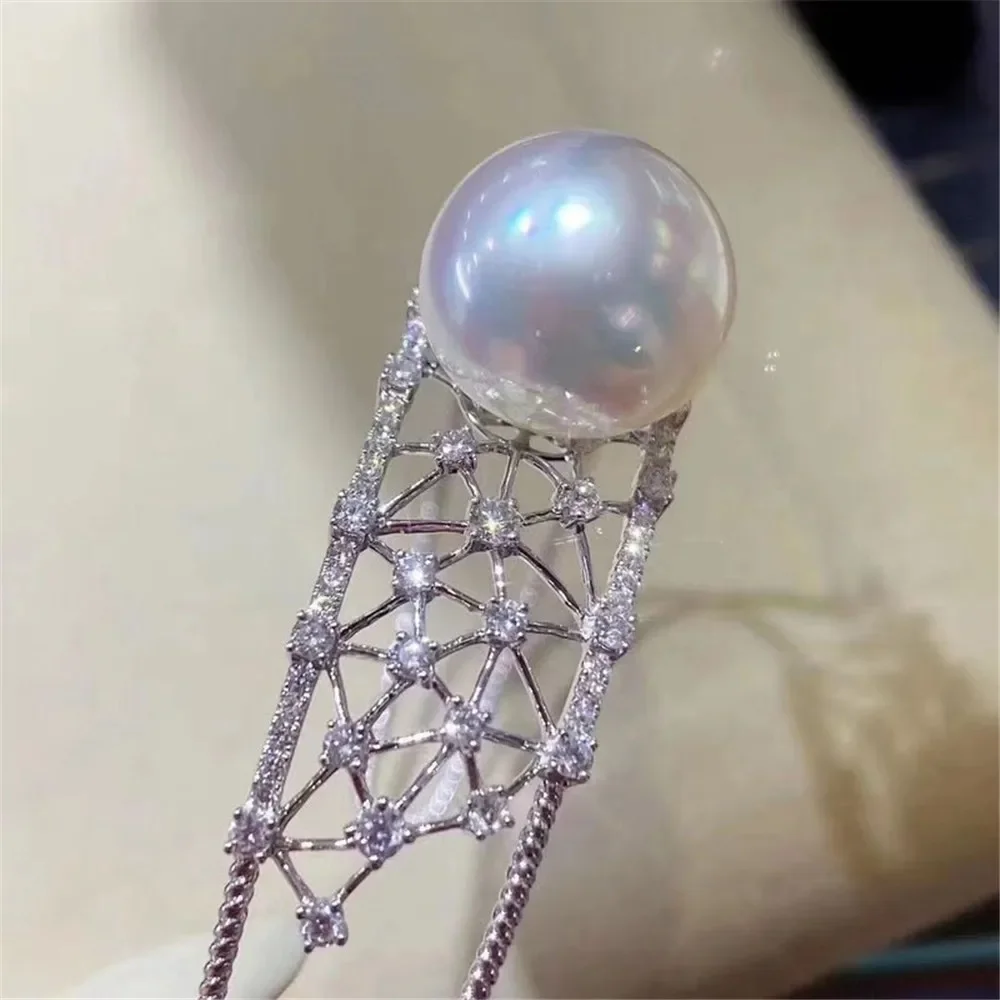 Жемчужные аксессуары сделай сам браслет из чистого серебра S925 пустой держатель