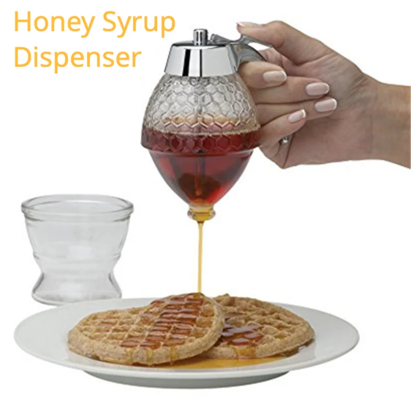 

Syrup juice dispenser acrylic honey syrup container honey jar
