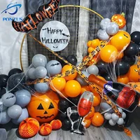 Halloween Party Balloon Decorations Bat Cobweb Wine Glass Shape Balloon Horror Atmosphere Bat Globos Halloween Party Supplies