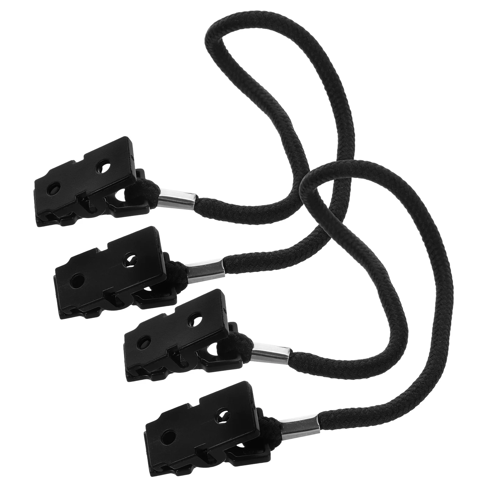 2-х шт. фиксатор шапки для шнура рыбалки зажимы троса черный ветрозащитный ремень