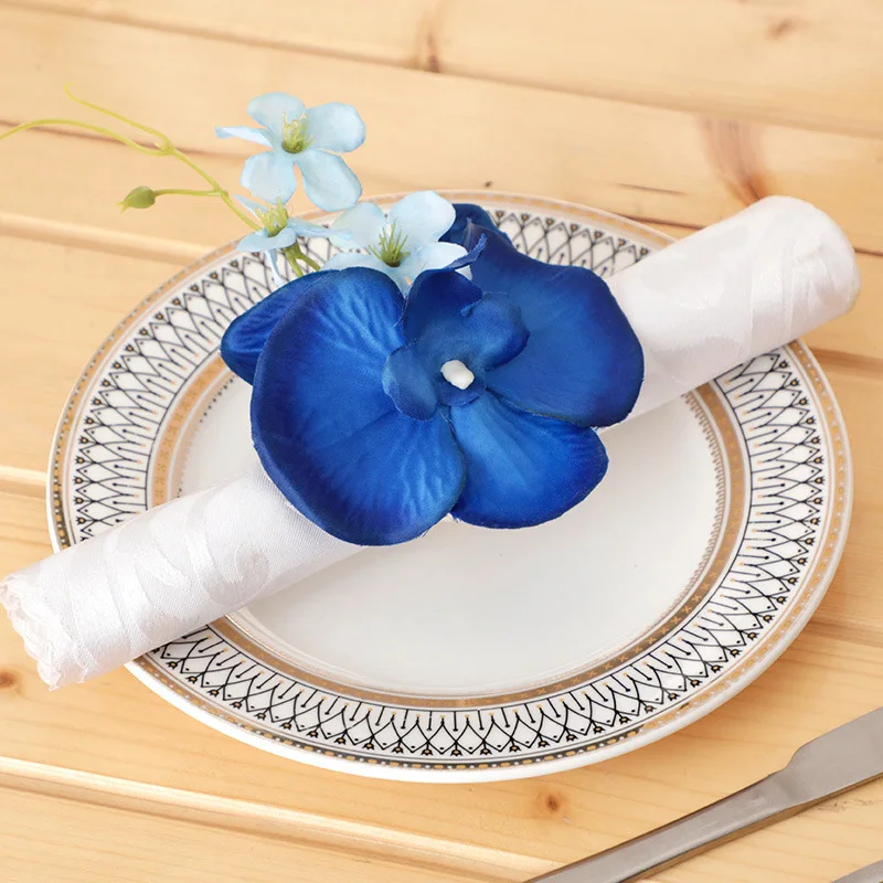 

Фаленопсис, кольца для салфеток, свадебный стол, Декоративные искусственные кольца, 1 шт.