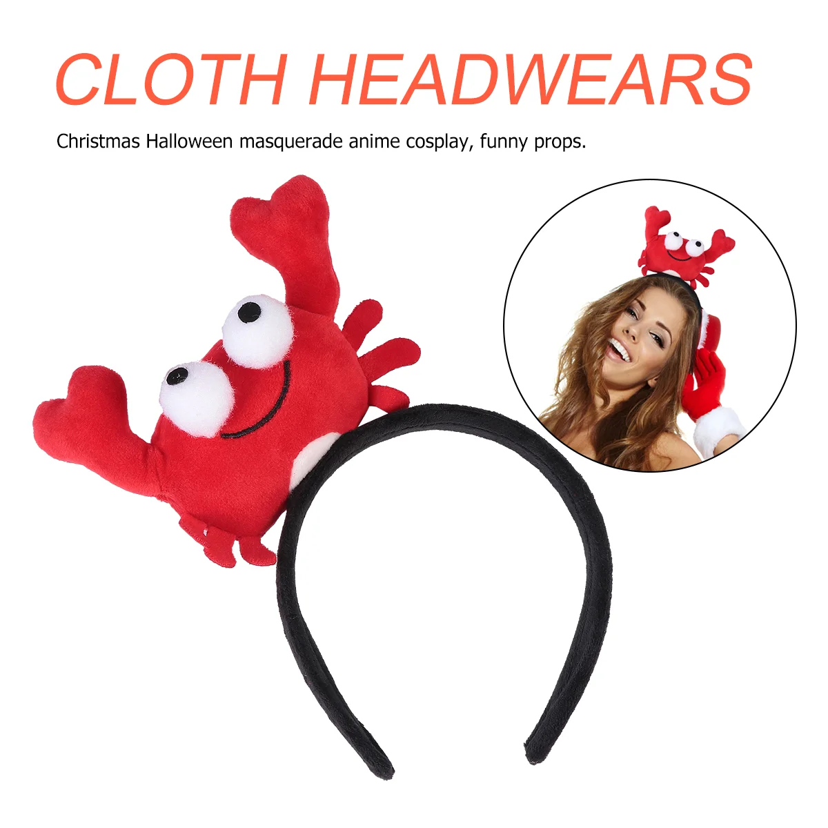 2 шт. повязка на голову с крабом и омаром раки головные уборы украшения для волос