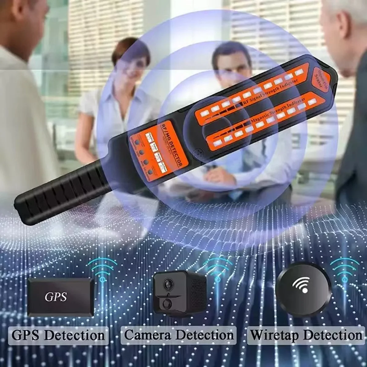 Фото Детектор сигналов DS828, GPS/беспроводная камера обнаружения для защиты конфиденциальности в различных сценариях, потайные камеры, поиск ошибок №3