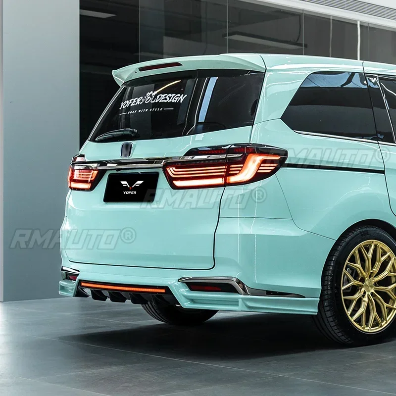 Для Odyssey Body Kit спойлер заднего бампера глянцевый черный стиль YOFER диффузор для Honda