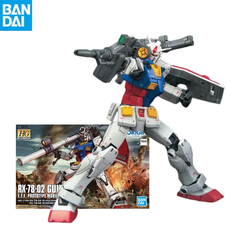 

Bandai Gunpla Hg 1/144 Gundam Rx-78-2 Gto Assembly Model Movable Joints High Quality Collectible Robot Kits Models Kids Gift