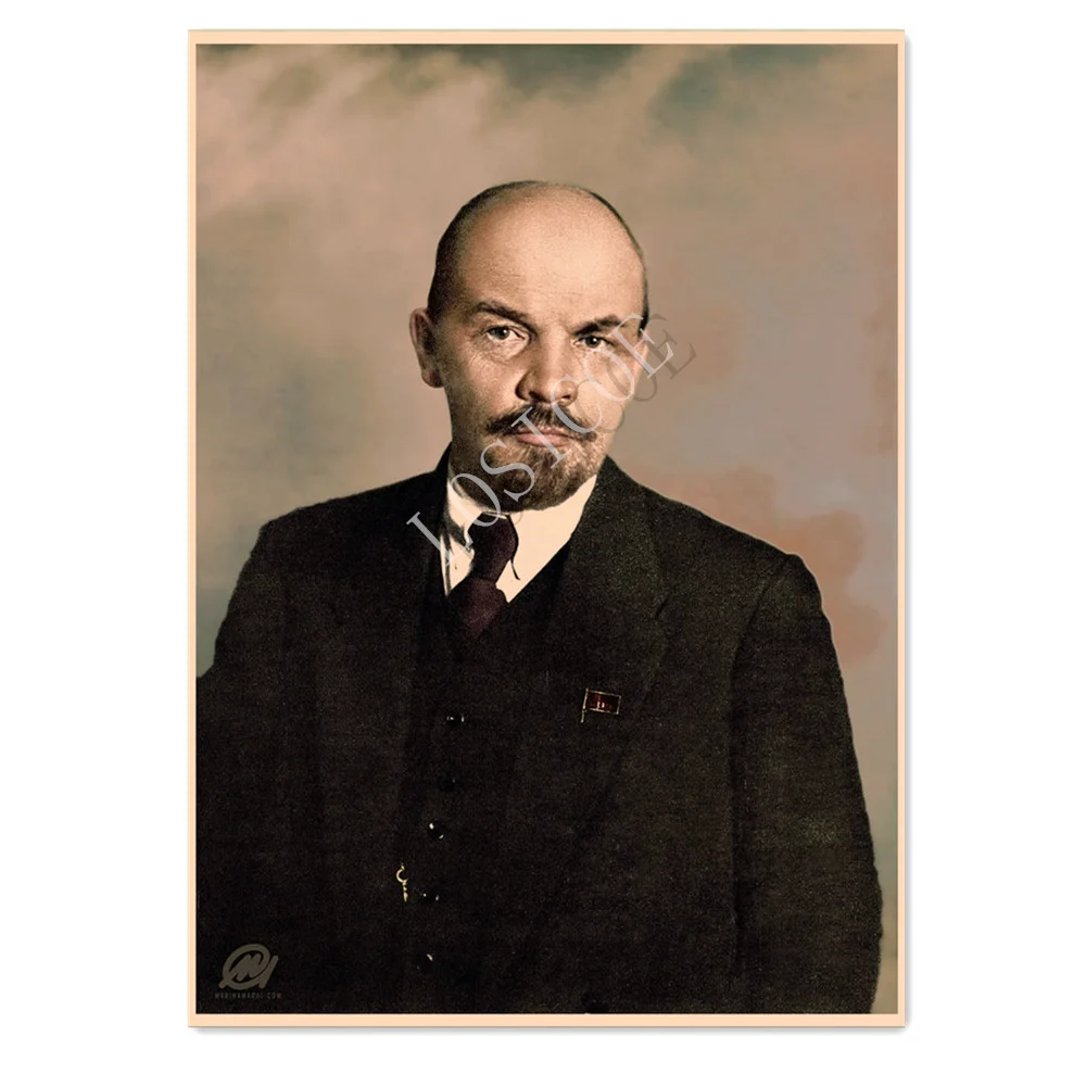 

The Great International Communist Leader Lenin Poster Wall Sticker Soviet Union CCCP USSR Vintage Kraft Paper Print Art Painting