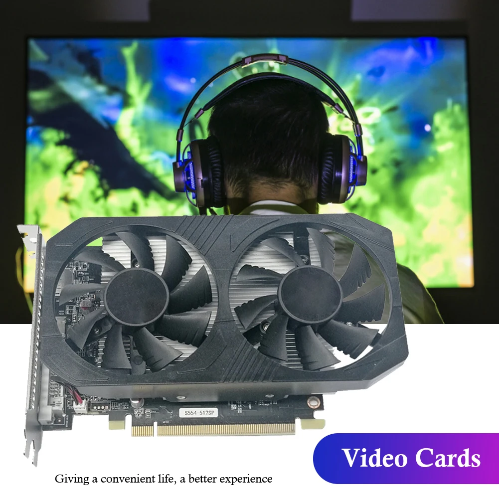 

2022 г., AMD RX550, 4 ГБ DDR5, графическая карта, настольный компьютер с двойным кулером, бит, HDMI-совместимость, фотографические карты для PUBG