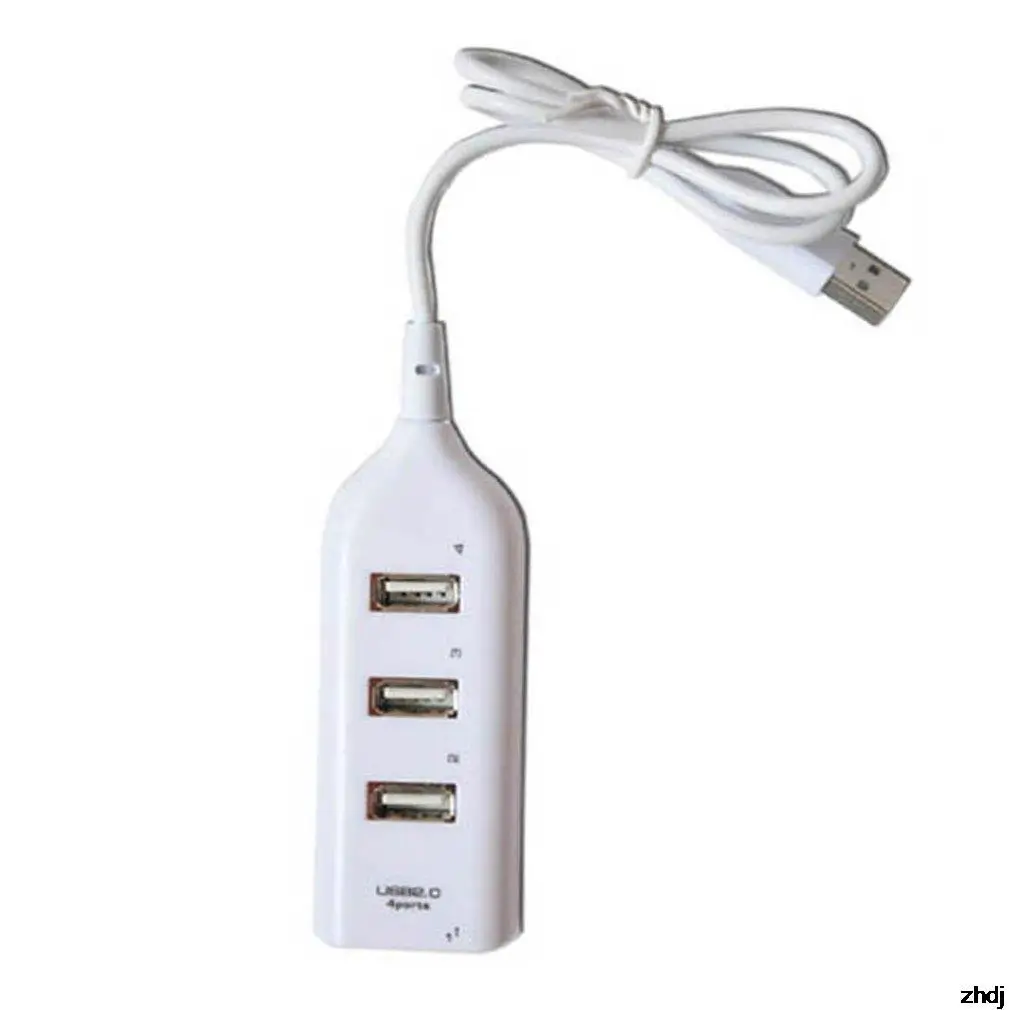 

High Speed Universal USB Hub 4 Port USB 2.0 Hub with Cable Mini Hub Socket Pattern Splitter Cable Adapter for Laptop PC