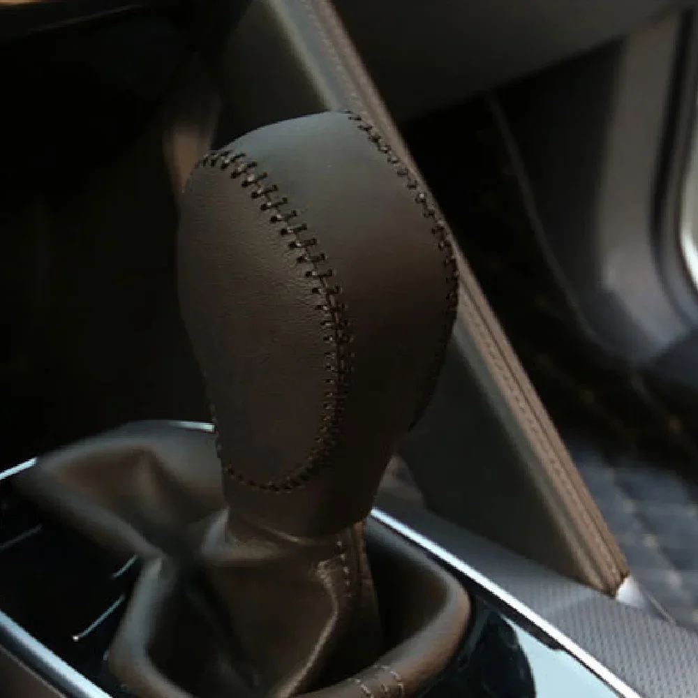 

Кожаный чехол для ручки переключения передач для Renault Koleos, Megane, Captur, Clio Scenic, Kadjar, Fluence для Samsung QM5, QM6