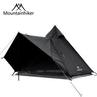 mountainhiker luxury waterproof polyester large tents shelter outdoor camping spire yurt high quality indian pyramid black tent