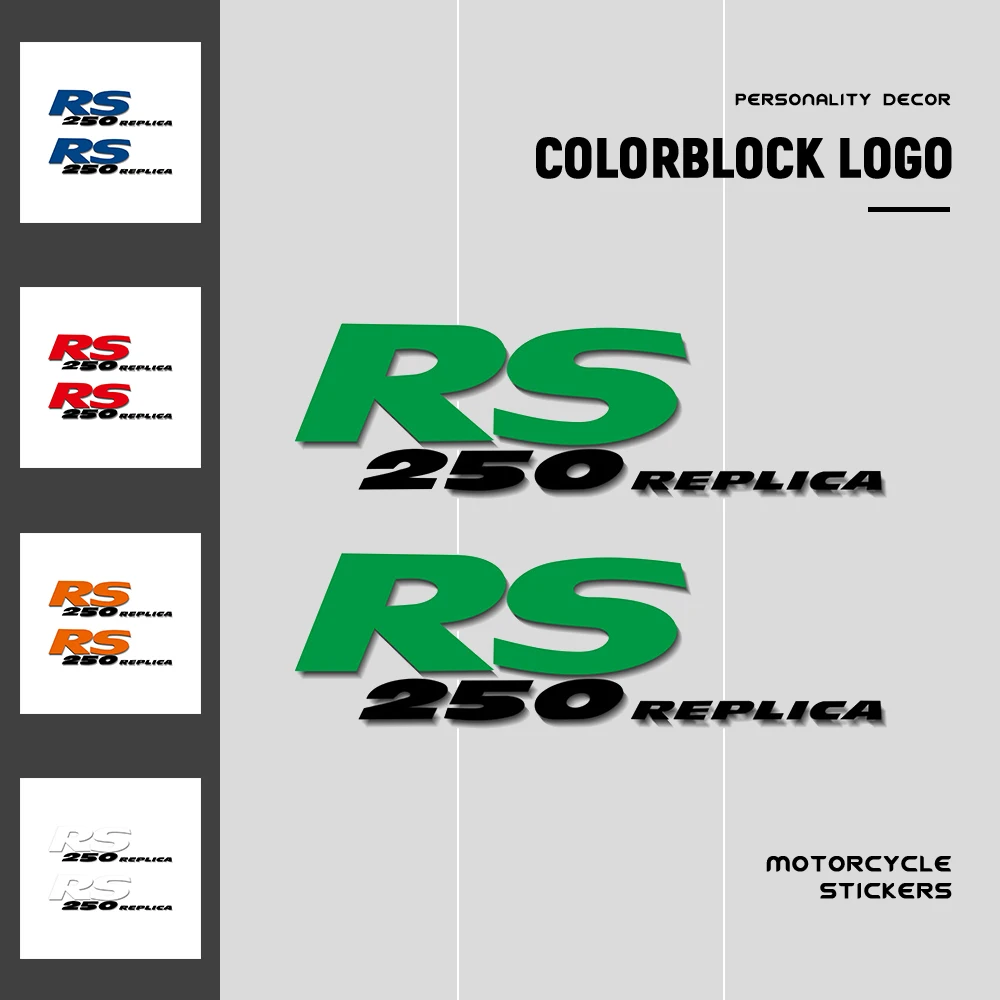 

Motorcycle Reflective Stickers Body Helmet Fuel Waterproof Sign Decal for Aprilia rs 250 replica RS250 REPLICA LOGO Sticker