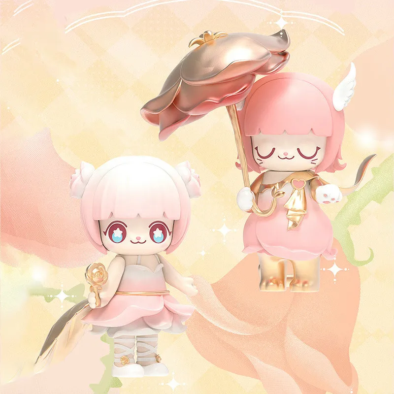 

Original Anime Kimmy Miki Flower Language Blind Box Action Figure Toys Kawaii Desktop Model Doll Girlfriend Birthday Gift