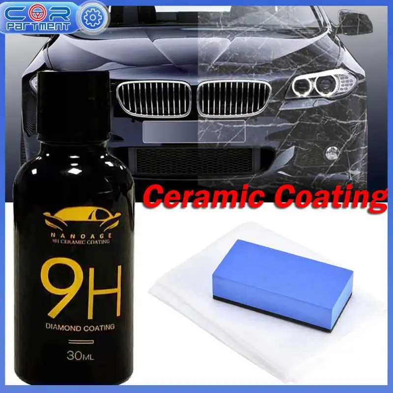 

30ml 9h High Gloss Coating Protection Anti-fouling Car Refurbishing Tool Nano Hydrophobic Ceramic Coating Premium Car Care Kit