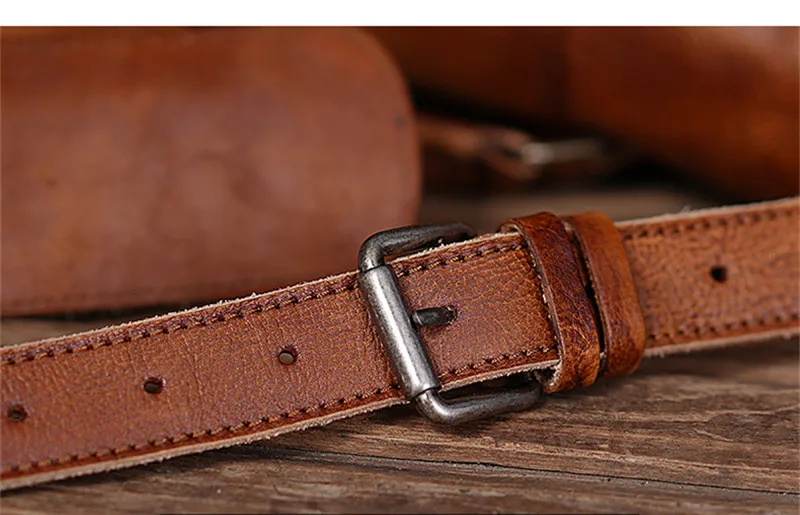 Business vintage luxury high quality genuine leather men briefcase laptop handbag outdoor travel real cowhide work messenger bag