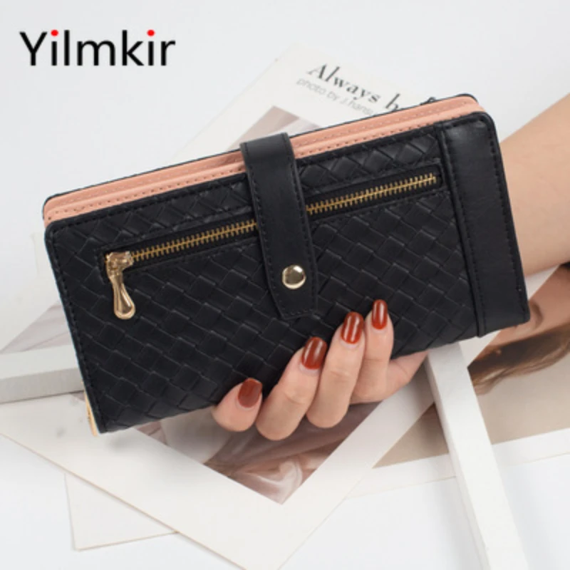 

Zipper PU Leather Fashion Women Multifunctional Credit Card Holder Multiple Card Slot Coin Purse Ladies Elegant Clutch Wallet