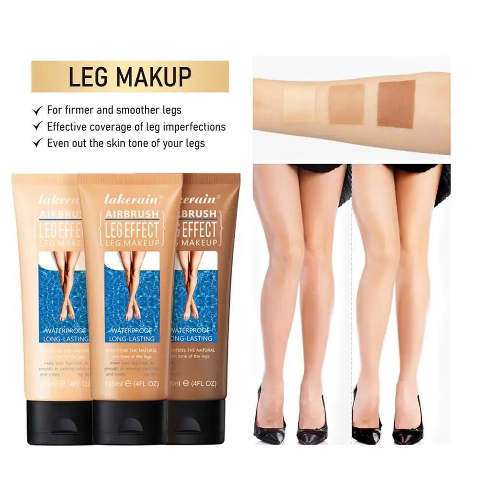 

118g Leg Makeup Moisturizing Liquid Body Foundation Body Skin Tanning Lotion Fake Tone Even Skin Care Cream Tan F6Z4