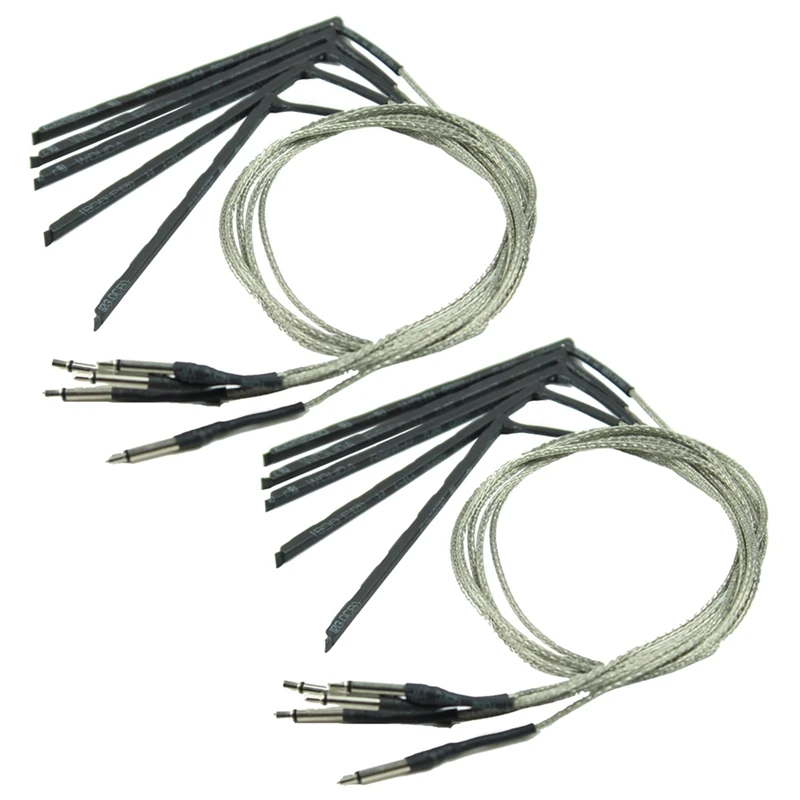 

10 Pcs Bendable Acoustic Guitar Transducer Sensitivity Piezo Bridge Pickup Cable
