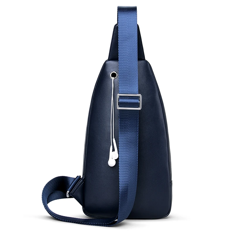 Модная мужская сумка через плечо из натуральной кожи Повседневная