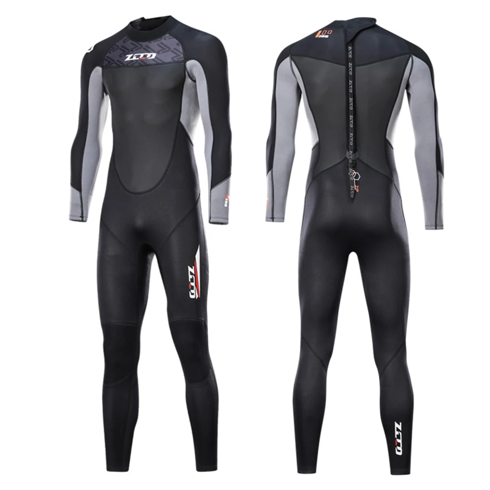 3MM Neoprene Wetsuit Men's And Women's Fashion One-Piece Thickened Warm Water Sports Snorkeling Surfing Deep Diving Wetsuit