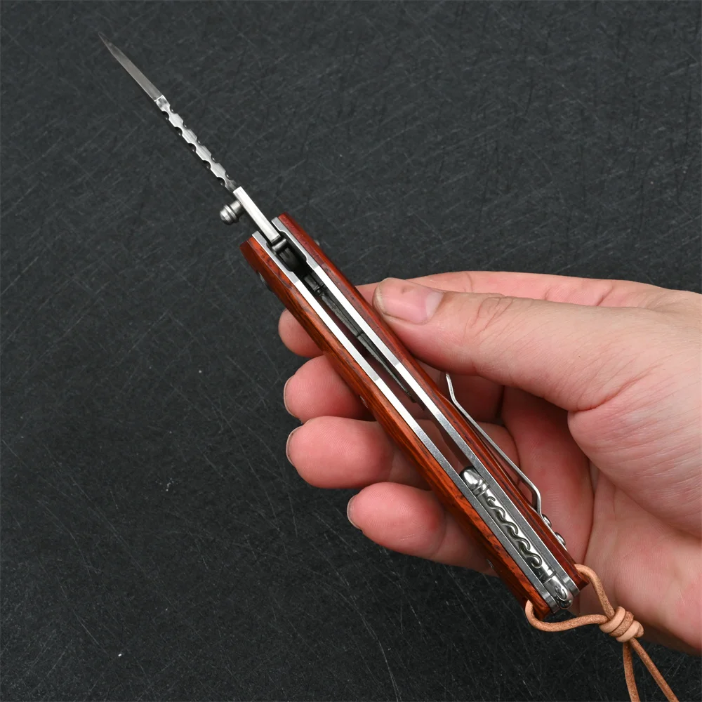 Ножи из дамасской стали складной нож с шарикоподшипником тактический военный