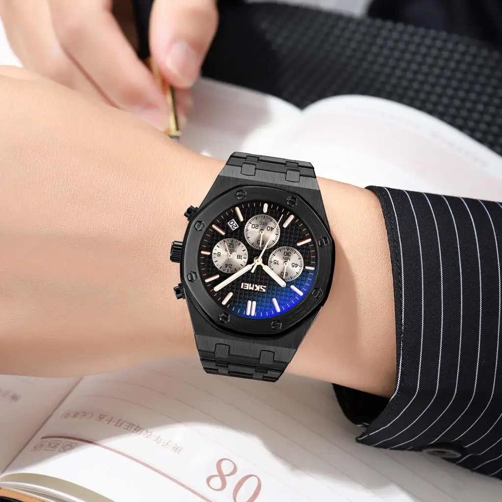 Часы наручные SKMEI мужские с японским кварцевым механизмом повседневные